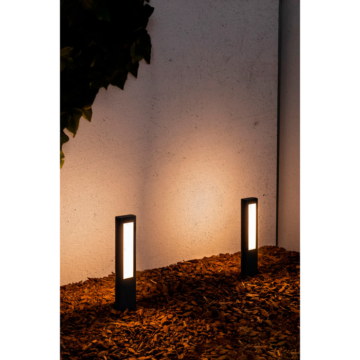 NANDA LED Lámpara baliza gris oscuro h50cm