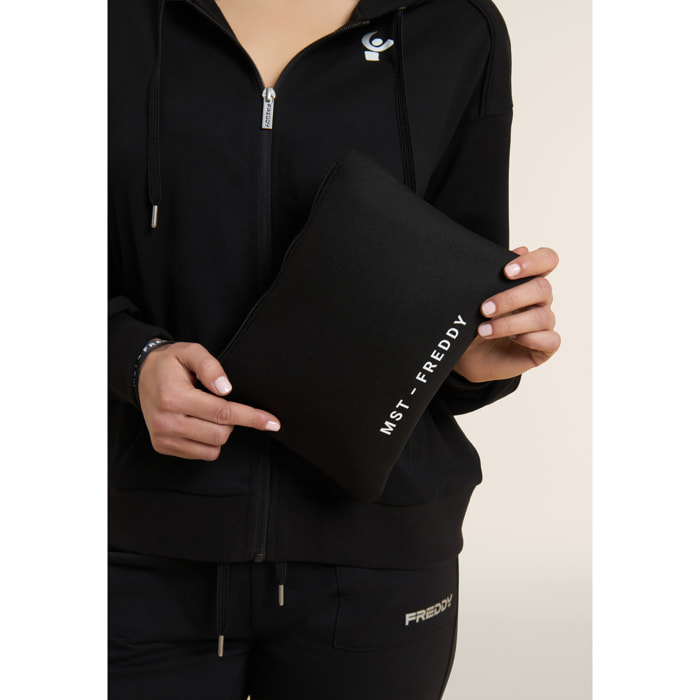 Bustina in neoprene con zip e logo FREDDY MST
