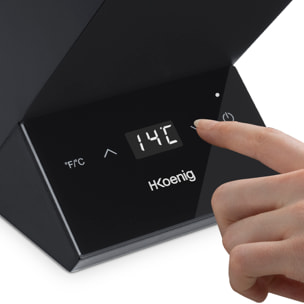 Enfriador de vino LVX26 H.Koenig, hasta 9 cm de diámetro, control digital, 72 W