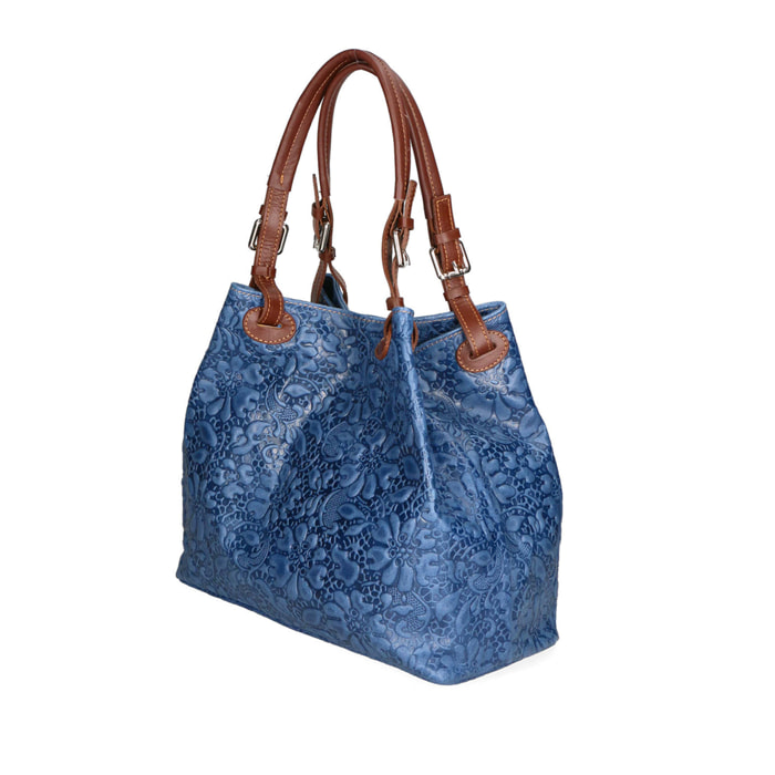 Borsa a mano da Donna Elenia in Vera Pelle Made in Italy 29x33x16 cm