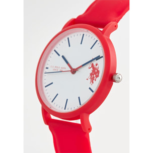 Orologio U.S. Polo Assn. In silicone rosso