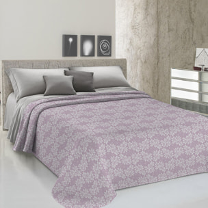 Copriletto di cotone Olivia rosa