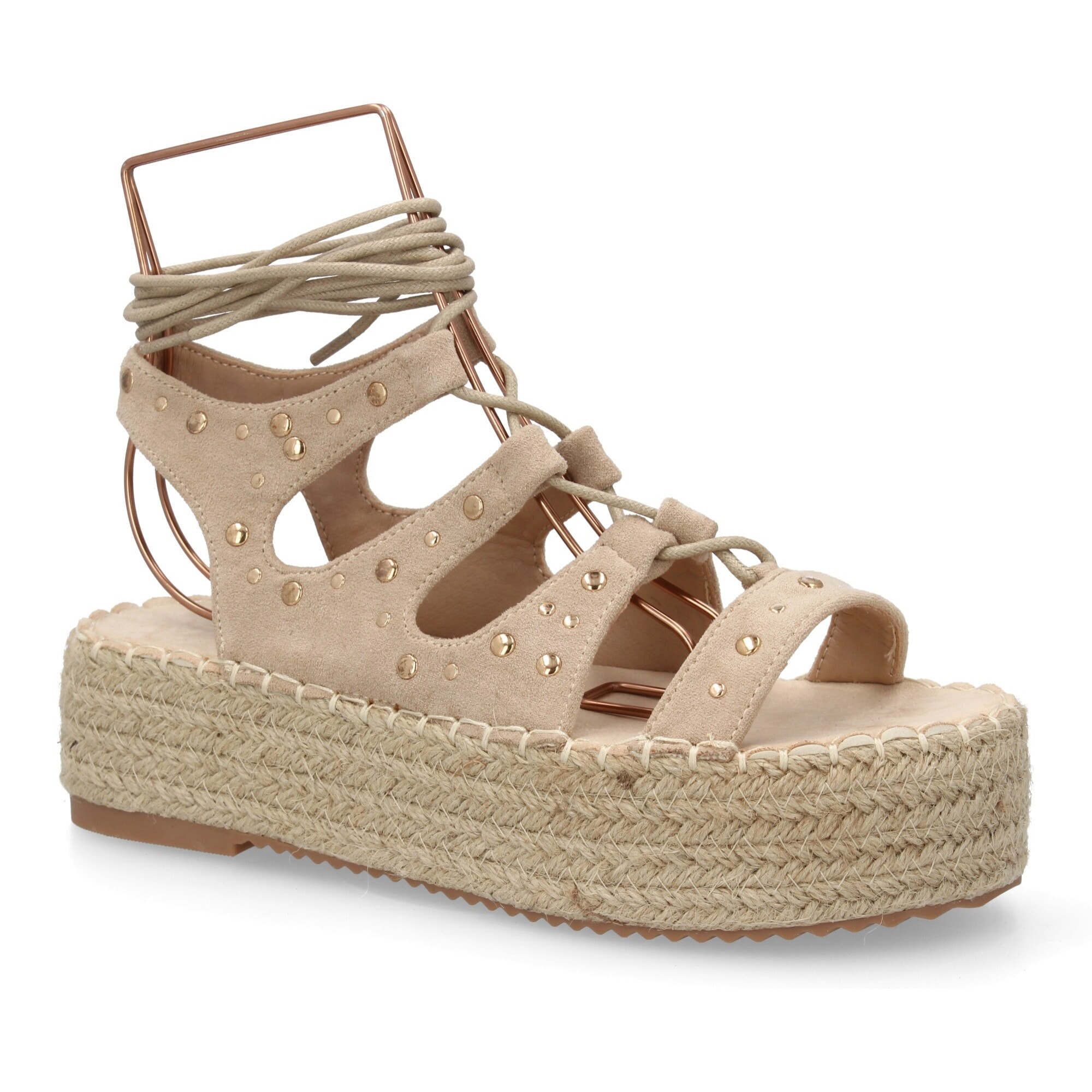 Sandalia plataforma romana mujer elegante