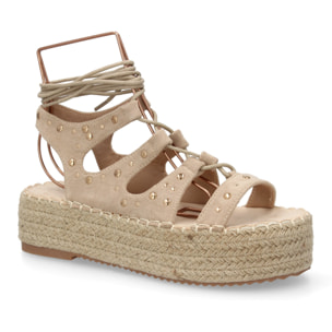 Sandalia plataforma romana mujer elegante