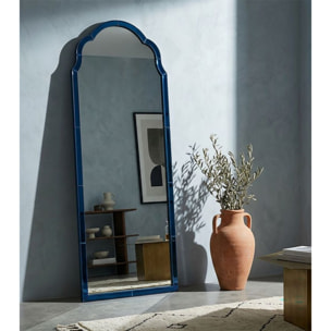 SPECCHIO DA MURO TANGERI BLU CM 55X2X150 (MISURA SPECCHIO CM 49X144)