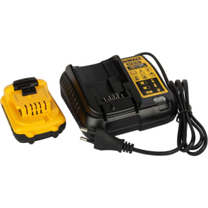 Laser 3x360° 10.8V - Faisceau rouge - DEWALT - avec Batterie 10.8V 2.0Ah et chargeur - accessoires - coffret - DCE089D1R