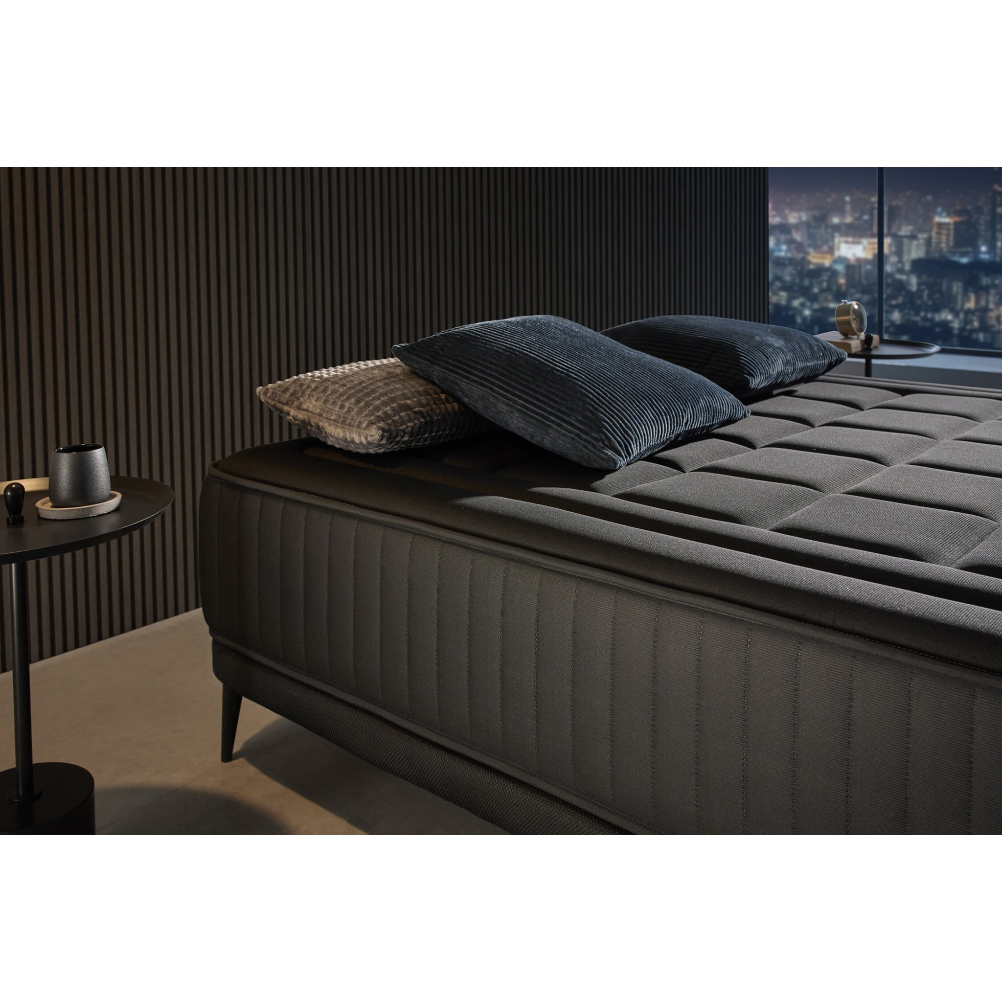 Matelas Mousse à memoire de forme Magnum Black, 27 cm, 2 places - Moonia