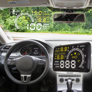 PROIETTORE PER PARABREZZA HEAD UP DISPLAY CON INFORMAZIONI DI GUIDA