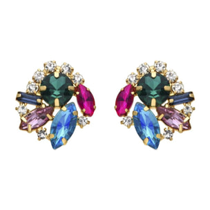 Pendientes Lux by Lux acabadoss en oro amarillo 18k