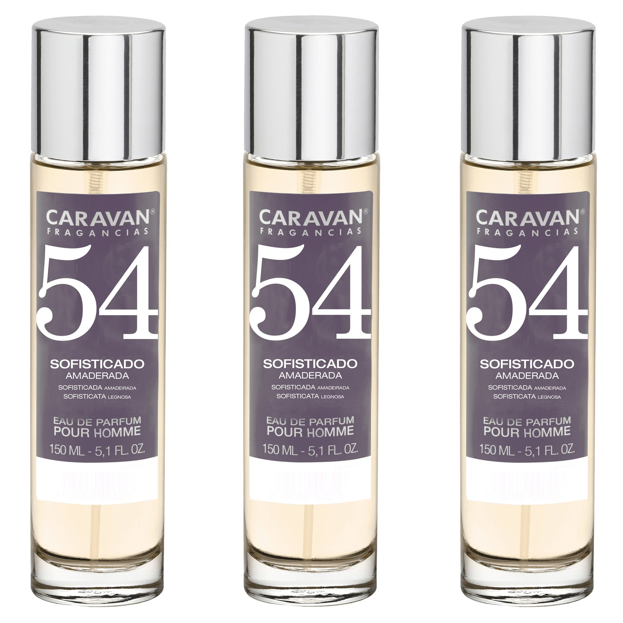 Caravan fragancias set de 3 frascos perfume de hombre nº54, de 150 ml