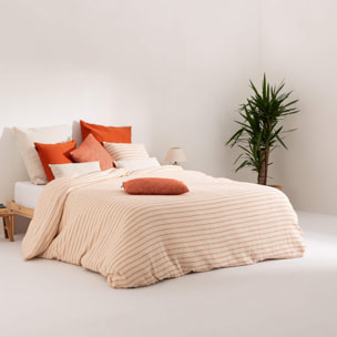 Housse de couette jacquard Agres Orange