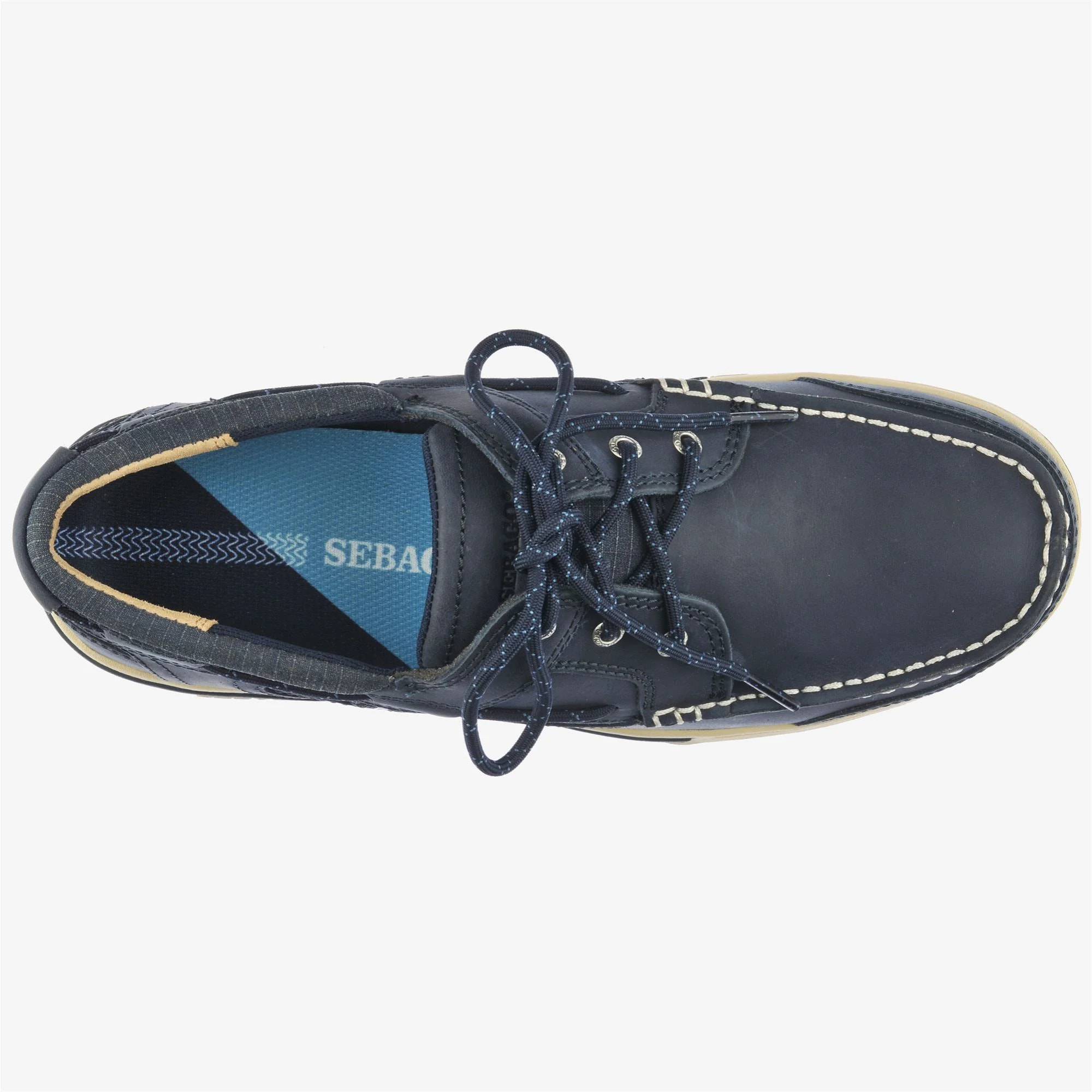 Sebago - Docksides Uomo Blu - Triton Three Eyelets Fgl