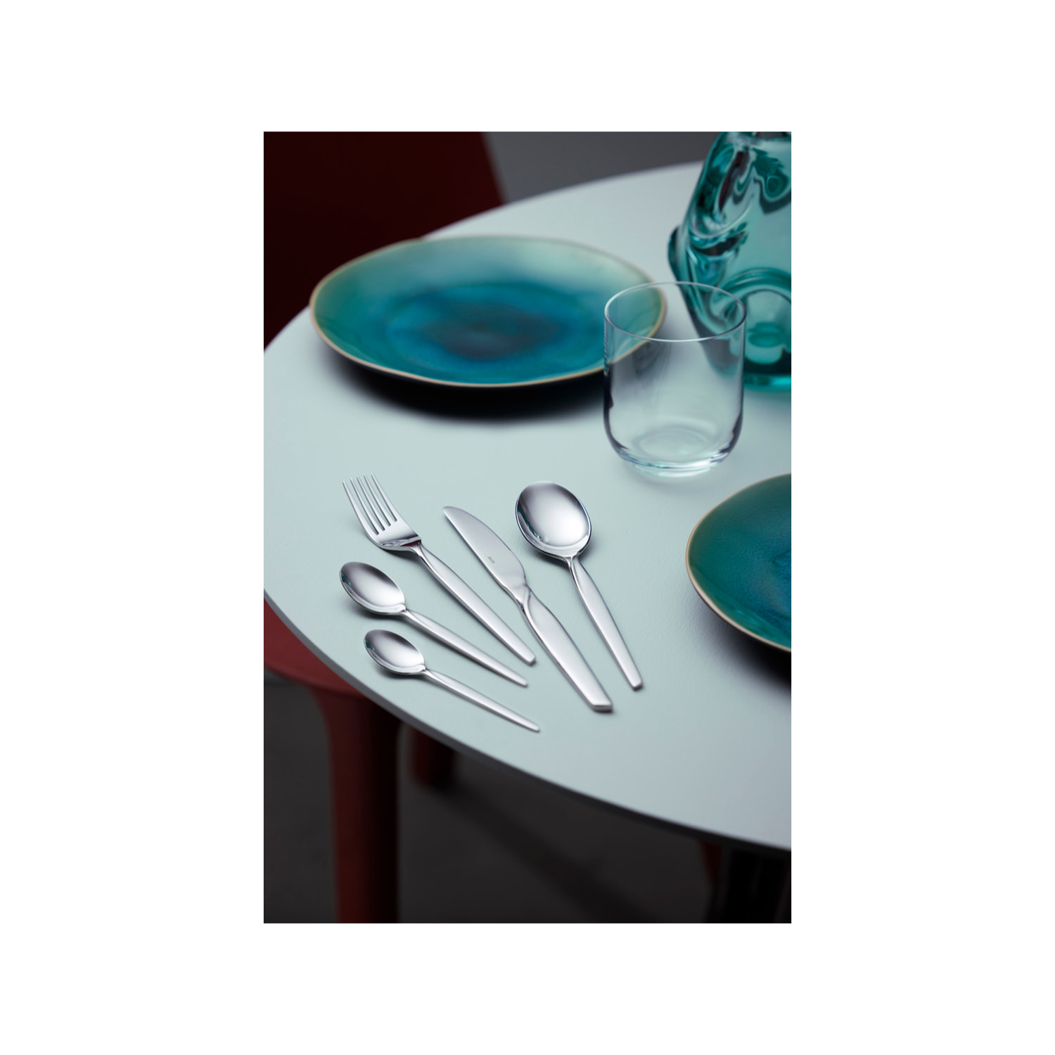 Ensemble de couverts Twist 60 pièces Acier poli
