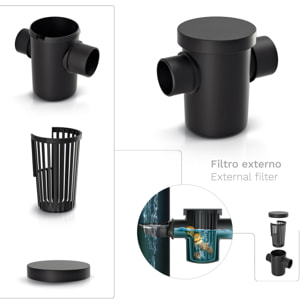 Barril de agua de lluvia 210l smooth de plastico en color antracita 75,3 (largo) x 75,3 (ancho) x 86,5 (altura) cm + set de accesorios