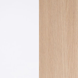 Armario Vestidor Aura Blanco Artik (Blanco Mate) - Roble Canadian