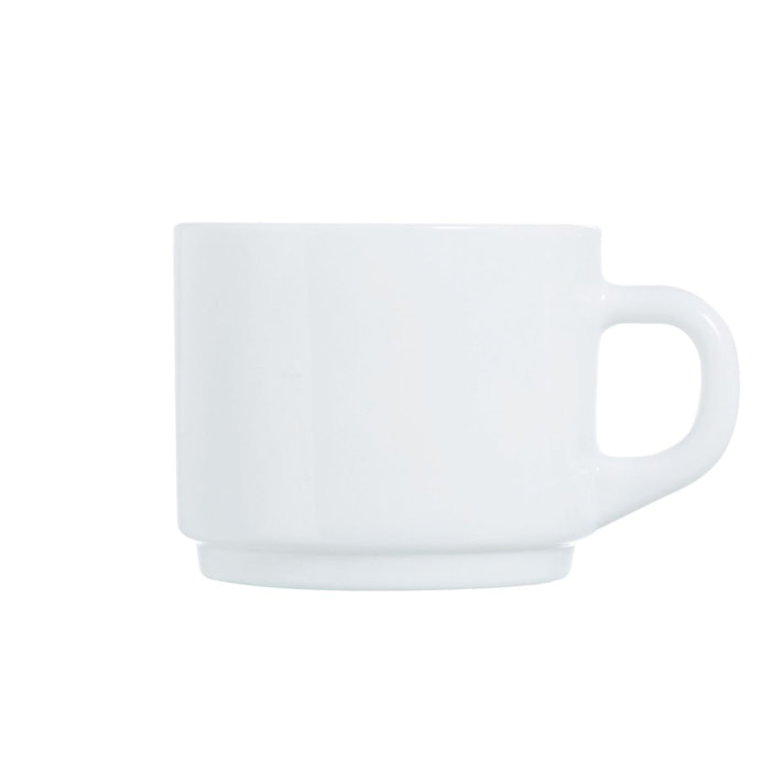 Set di tazza bianca 22 cl impilabile - Luminarc
