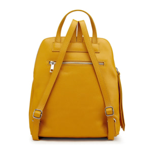 Borse Donna colore Giallo-in pelle Made in Italy 30x33x16cm