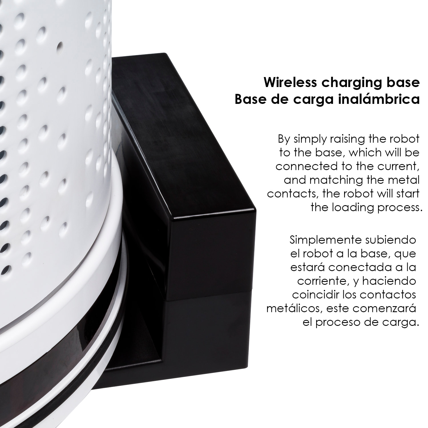 DAM Robot purificatore d'aria con formaldeide, anioni, TVOC ed eliminazione del 99,97% dei batteri. 31x31x47 cm. Colore bianco