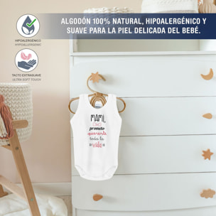 Body bebé tirantes personalizado frases