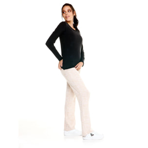 T-shirt Leone donna con maniche lunghe Leisure
