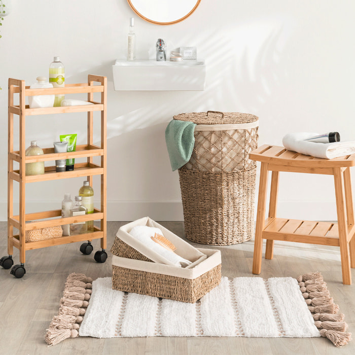 Panier à linge en roseau 15L "Vannerie"