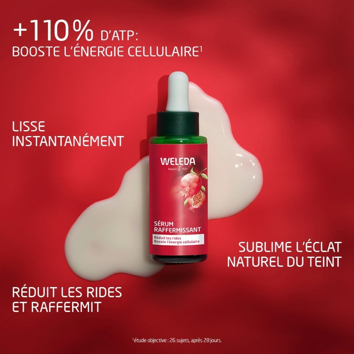 WELEDA - Rituel Raffermissant Anti âge - Crème de Jour et de Nuit - Contour des yeux - Sérum- Grenade et Peptides de Maca - Vegan - Certifié Natrue- Pot 40 ml x2 - Tube 12 ml - Flacon 30 ml et pipette
