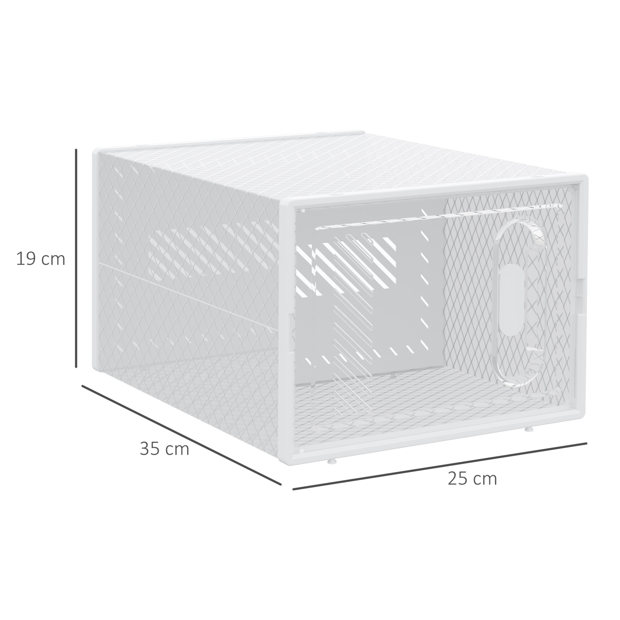 Armario Modular de Plástico Cajas de Zapatos Talla de 43 con 8 Cubos Puertas Magnéticas Muble Organizador para Entrada Pasillo Dormitorio 25x35x19 cm Transparente