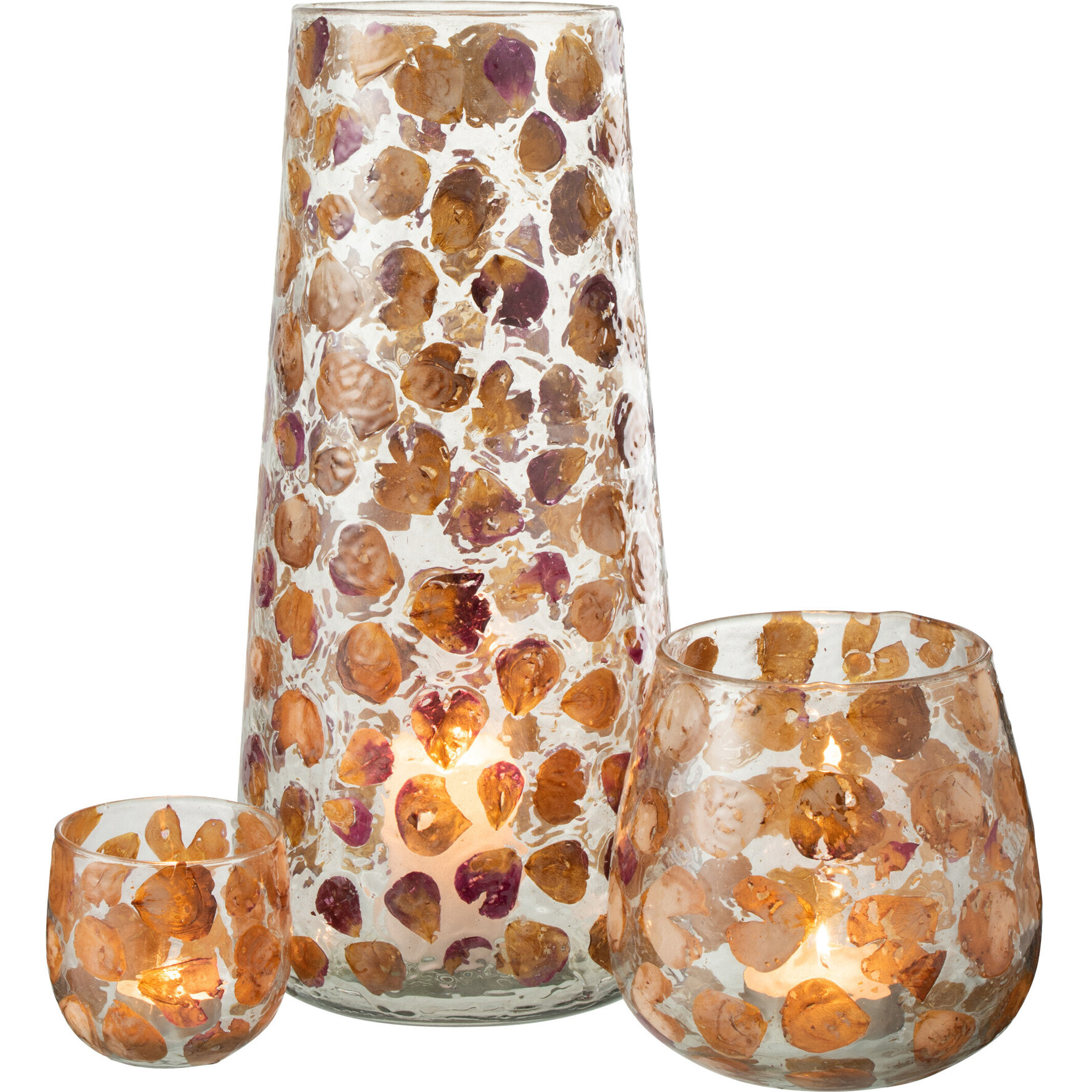 J-Line vase Gerard - verre - ambre - 36.5 cm hoog