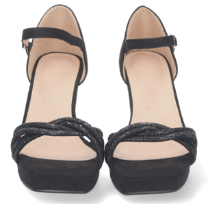 Sandalia de Tacon con Hebilla