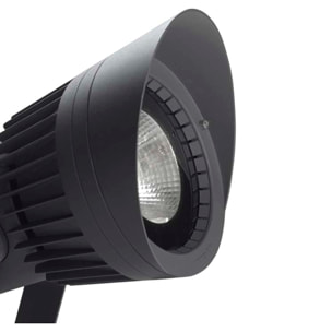LEDS C4 Proyector IP65 Hubble COB LED Ø234mm LED 96.8 Blanco Cálido para Exterior de Pared, Jardín, Terraza
