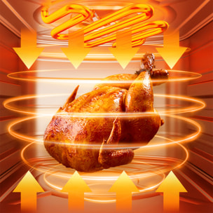 Freidora de aire 8L, 1400W. Panel táctil, programas de cocinado, modos manuales, calentamiento 3D, rejilla antiadherente. PRODUCTO CON EMBALAJE DETERIORADO.