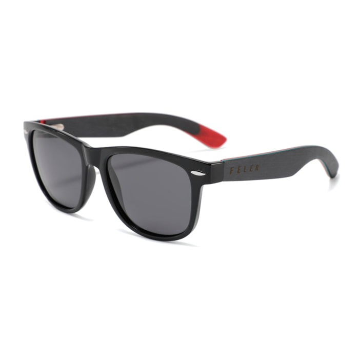Gafas de Sol Feler 1501-11 Polarizadas de Madera Unisex 52 mm