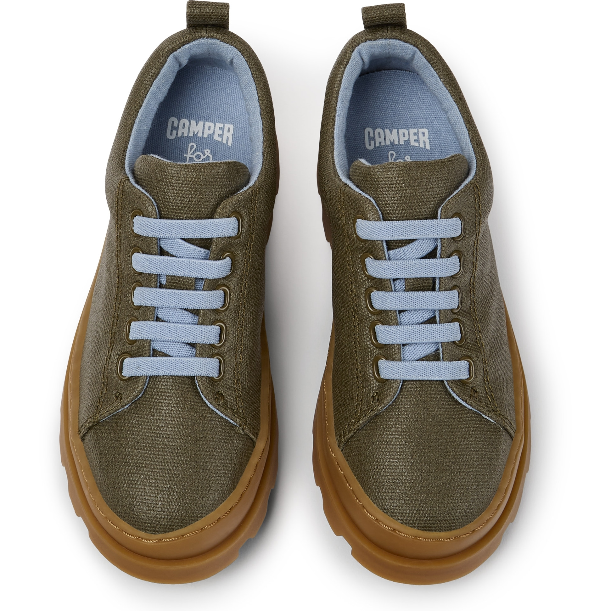 Zapatos de cordones - CAMPER Brutus - Verde - Algodón
