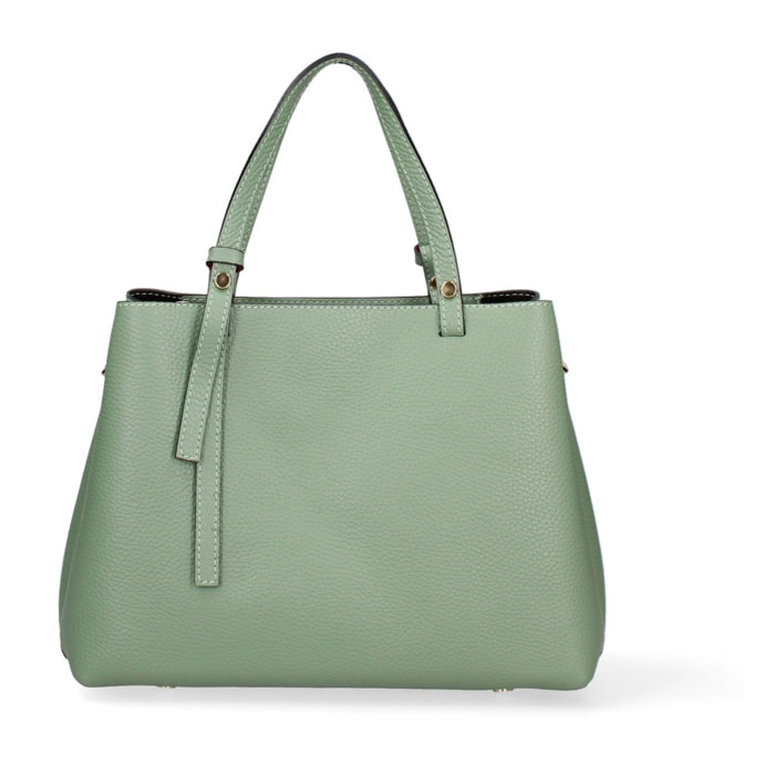 Borsa a mano da donna Made in Italy - Modello Novara Ultra - 100% pelle - 28.0 x 21.0 x 12.0 cm