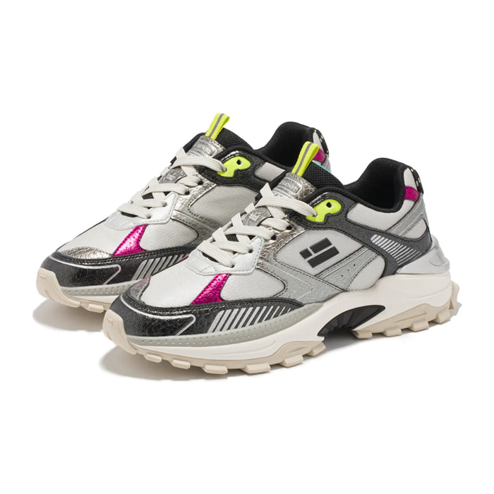 Zapatillas Deportivas de Mujer 347 Track Flame Plata / Negro