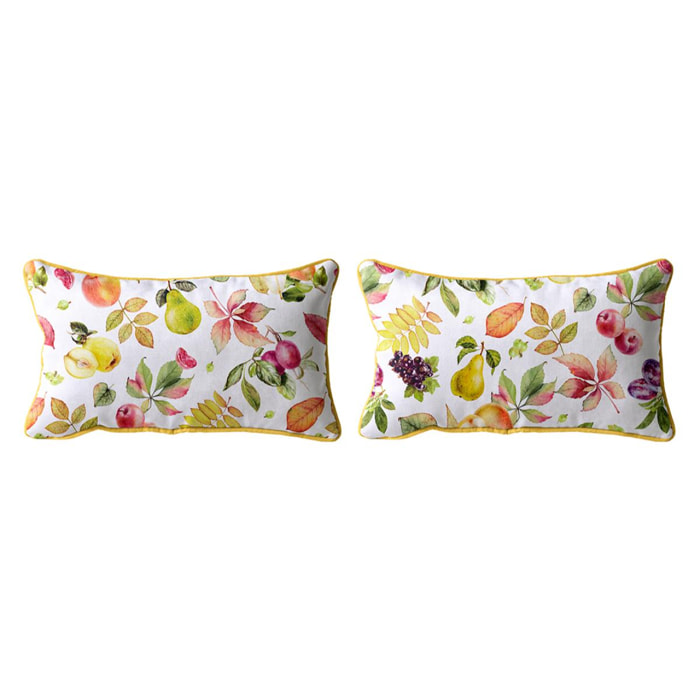 Lot de 2 housses de coussin en coton imprimé SELLA- multicolore