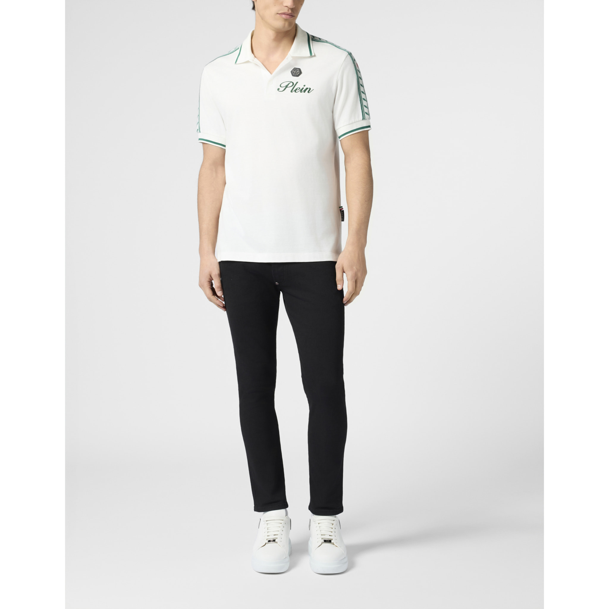 PHILIPP PLEIN Piquet Polo T-Shirt Plein Tennis