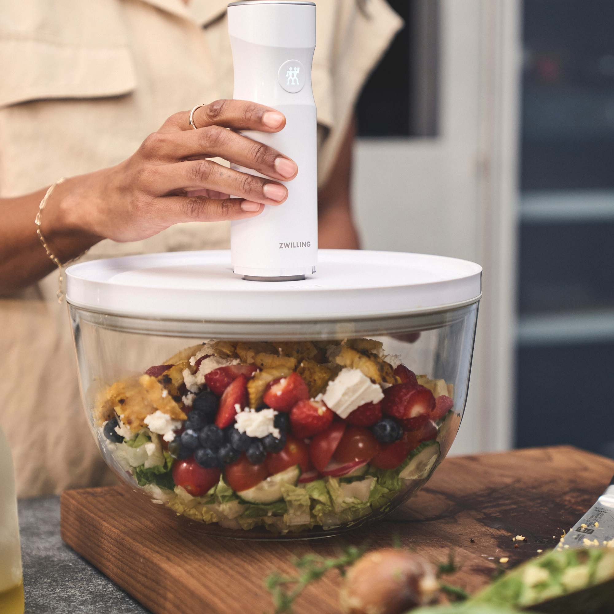 Bol sous vide L / 24 cm, Verre, Transparent