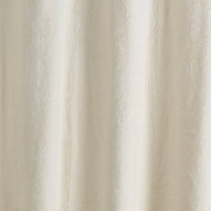 Rideau épais imitation fourrure polaire - Blanc