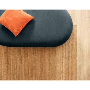 Santorini - pouf modulable - en tissu texturé - Bleu grisé