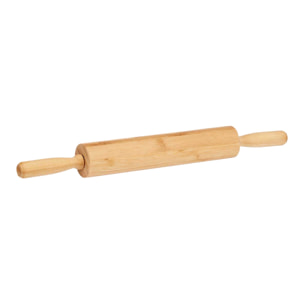 Rodillo para amasar de bambú 45x5x5cm.
