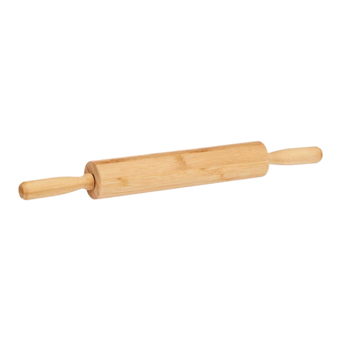 Rodillo para amasar de bambú 45x5x5cm.