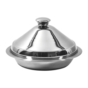 Tajine En Acier Inoxydable 24cm