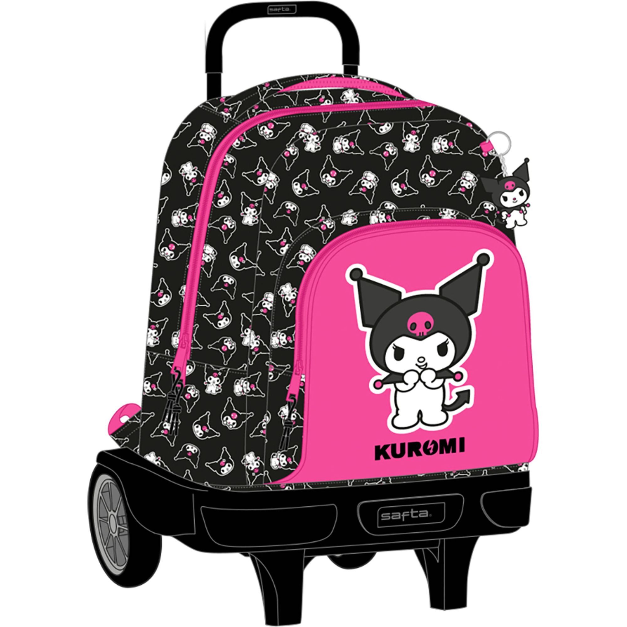 Mochila gde. c/ruedas compact evol. ext. kuromi