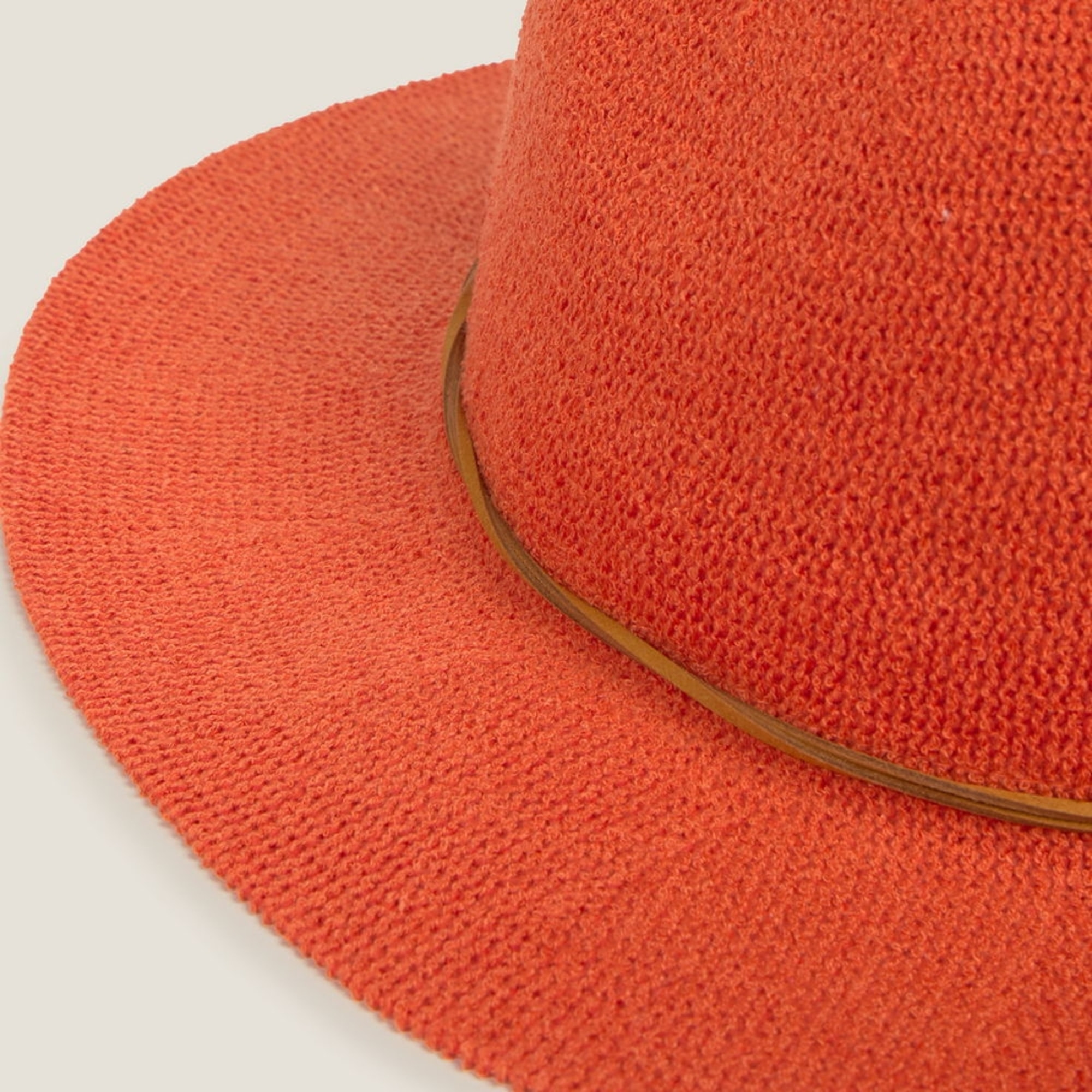 Sombrero de playa Coral color teja coral Poliéster