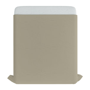 LENZUOLO SOPRA MAX COLOR, 100% Cotone, Tinta Unita, Made in Italy - TORTORA