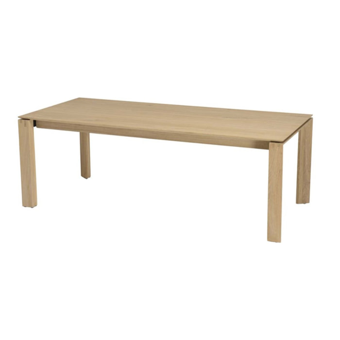 MAXENCE - Table à manger rectangulaire extensible 220/320cm bois chêne