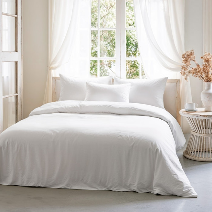 Housse de couette BLANC