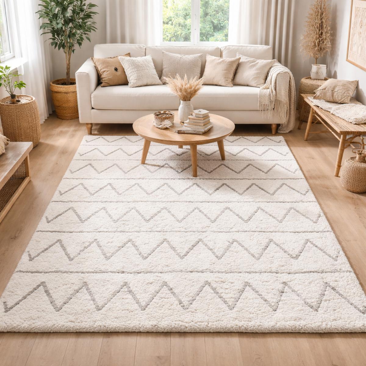 Authentique Tapis berbère fait à la main en coton BIO HISU