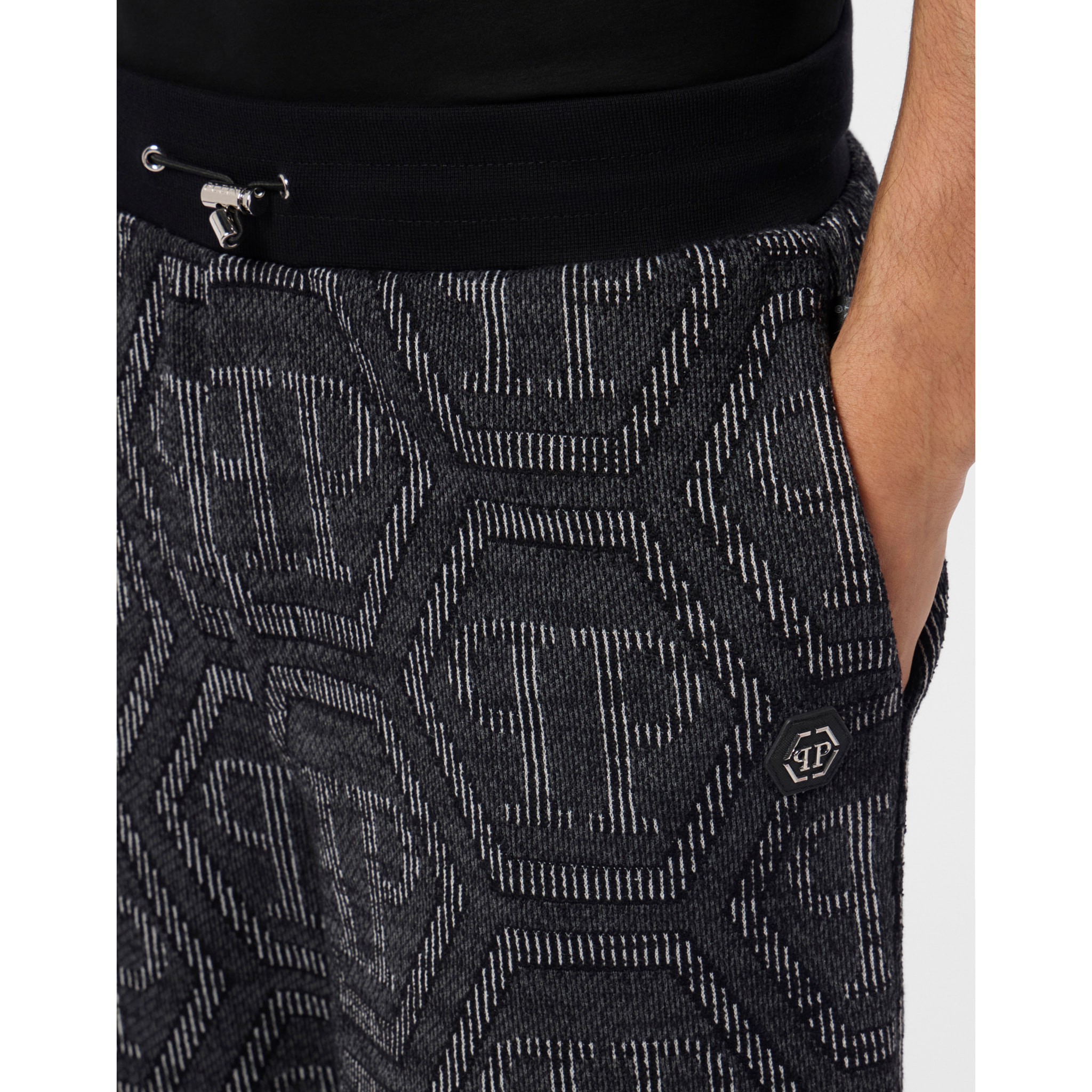 PHILIPP PLEIN Jacquard Shorts Monogram